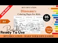 FREE Dinosaurs Coloring Pages For Kids 5 Pages