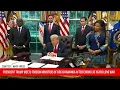 Prez Trump Meets Foreign Ministers of DRC & Rawanda In Oval Office After Ending 30 Years Long War