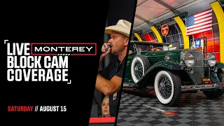 Mecum Monterey Live Block Cam Saturday August 15th 2026