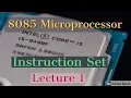 Instruction Set of 8085 Microprocessor Data Transfer Instructions Lecture 1