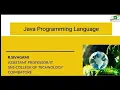 DT Java programming Language SNS INSTITUTIONS