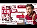 Free Code 12 Modern CSS Button Hover Effects - Neon Glass 3D More