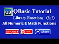 Qbasic Library Functions Qbasic Numeric Functions Qbasic Mathematical Functions In Hindi