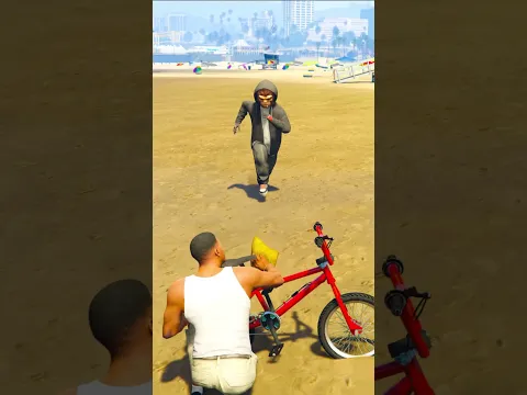 FRANKLIN SAVING DOGS | GTA V | #shorts #544