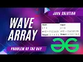 Wave Array GeeksforGeeks POTD Java Solution Apna Coding