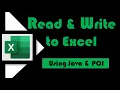 Read and Write to Excel using Java and POI