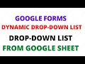 Google Forms Dynamic Drop Down List from Google Sheets in Google Form Form Ranger Add ons in form