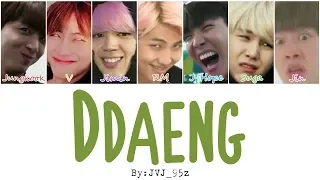 bts ddaeng all member ver colour coded lyrics han rom eng 