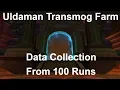 WoW Gold Farm Uldaman 100 Run Data Collection