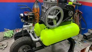 Compresor de aire Construido con Chatarra / Making air compressor