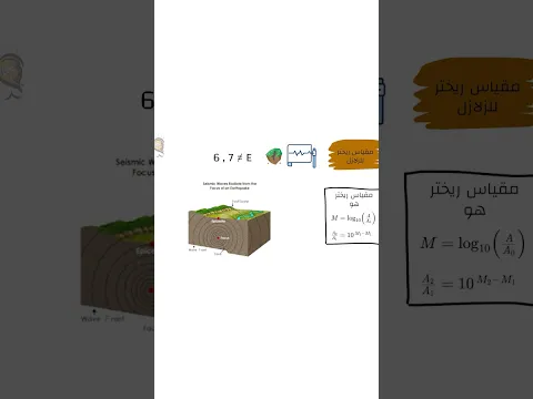 اللوغاريتمات لقياس الزلازل؟ مقياس ريختر! #زلازل #ريختر #لوغاريتمات #جيولوجيا #فيزياء #كوارث_طبيعية