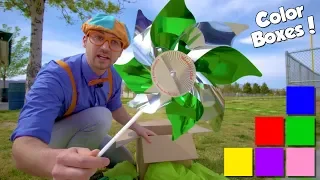 Learn Colors For Toddlers With Blippi COLOR BOXES 