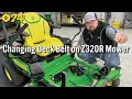 How to Change the Deck Belt on John Deere Z320R Zero Turn