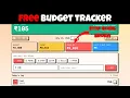 Free Budget Tracker for Students 2026 Manage Money Easily