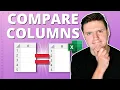 How To Compare 2 Columns In Excel For Matches