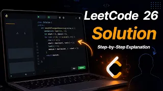 LEETCODE 26 Remove Duplicates from Sorted Array Easy SOLVED