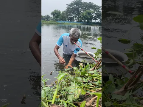 Beautiful village fishing #fishing #handfish #fish