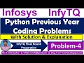 InfyTQ Previous Coding Problems Python Coding Problems Strings Related Problem Problem-4