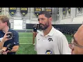 RBs coach Jay Norvell at Iowa football media day 2026