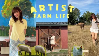 Aritst Life in a Rural Farm in Oregon | Riety Vlog