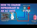 How to Charge Refrigerant Gas in an AC unit