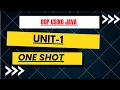 BCA 2nd Sem Java Unit-1 One Shot OOP Java Evolution JVM CCSU