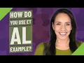 How do you use et al example