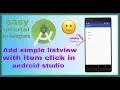 listview with item click in android studio