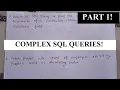 Complex SQL queries for Practice