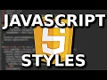 Javascript - Adding and Removing Styles