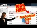 How to solve Apache Down or httpd Down issue in WHM root EXPLAINED