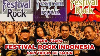 juara festival rock indonesia dari tahun ke tahun