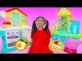 Download Lagu Wendy Pretend Play Cooking Food w/ Peppa Pig Restaurant Kitchen Oven \u0026 Refrigerator Toys