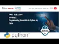 PART 1 BASICS Module 2 Programming Essentials in Python NASSCOM FutureSkills Quizzes Test Answer
