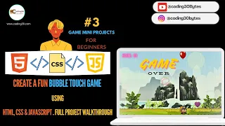 Create a Fun Bubble Touch Game Using HTML CSS JavaScript Full Project Walkthrough