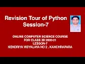 Python Revision Tour - Session