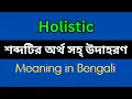 Holistic Meaning in Mane Ki Holistic Explain in Bengali