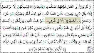 سورة الملك المصحف المعلم 19 24 خليفة الطنيجي 