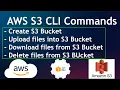 Use AWS Command Line Interface CLI for creating copying retrieving and deleting files from AWS S3