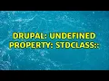 Drupal Undefined property stdClass collapsible