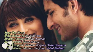hey shona lyrics ta ra rum pum shaan sunidhi chauhan