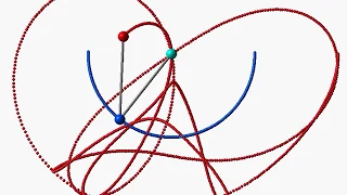 Simulation of Double Pendulum 7 chaos