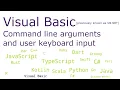 Visual Basic - Command line arguments and user keyboard input