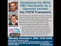 Developing the Willis TBLT framework for a Japanese context the ITOTIF Framework