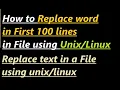 How to Replace Text in File on Linux