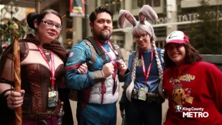 Riders take King County Metro to Emerald City Comicon 2017