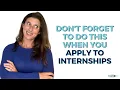 How to Apply for an Internship - 3 Things You MUST Do
