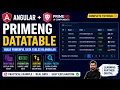 How to Use PrimeNG in Angular DatePicker DataTable with Pagination Sorting Global Search