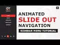 Animated Slideout Sidebar Menu with jQuery and CSS3 - Transforming Hamburger Menu icon