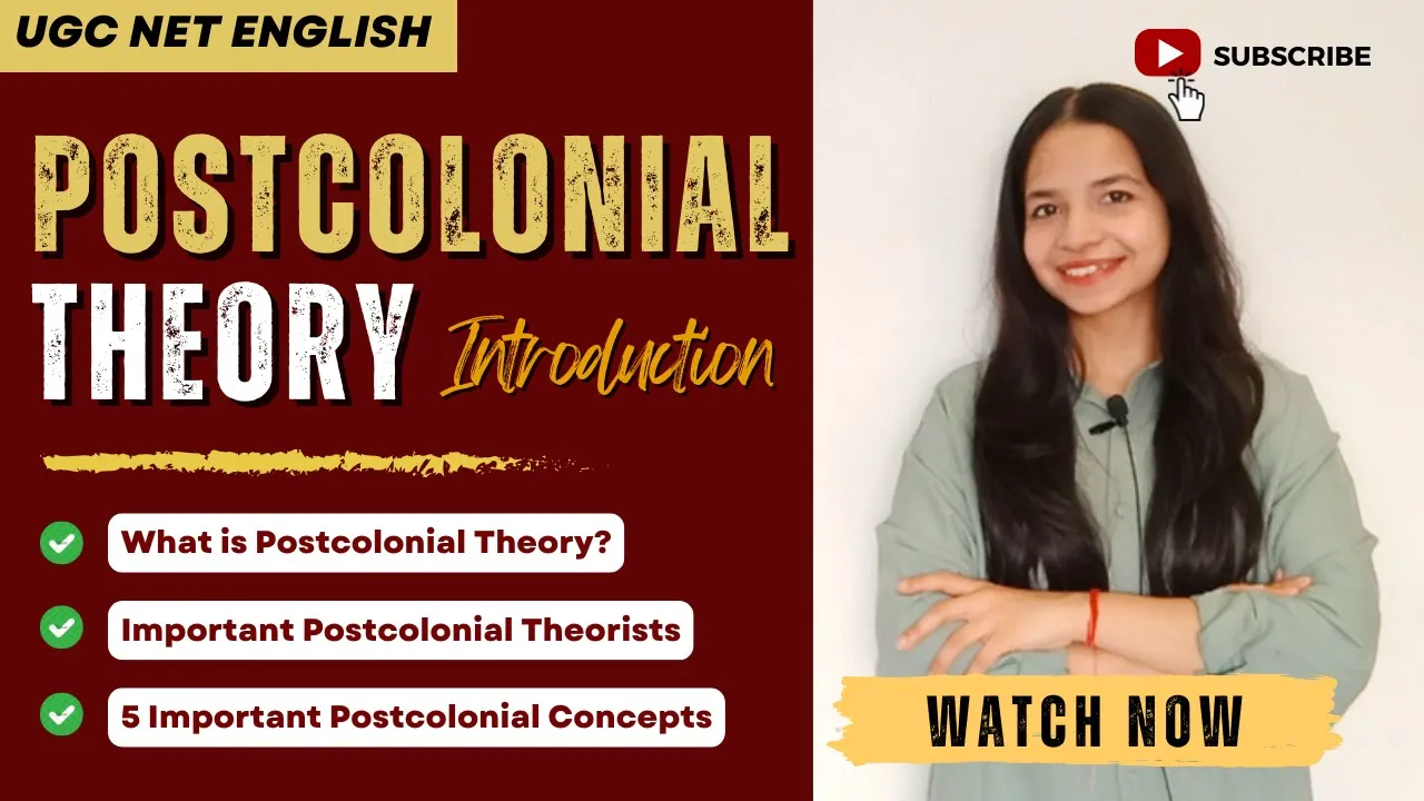 Postcolonial Theory EXPLAINED | CRASH COURSE | UGC NET English Dec 2025